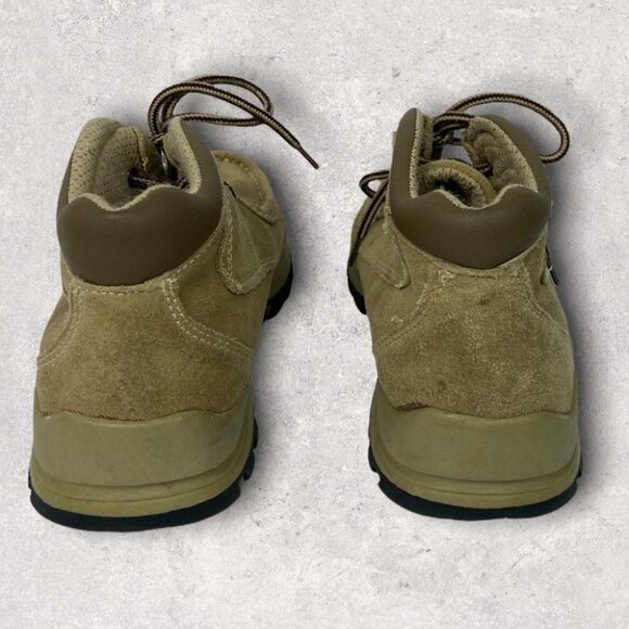 Route 66 Hiking Boots Mens Size 8 Beige Tan Brown Grip Lace Up Loafer Half Boot - Picture 6 of 11